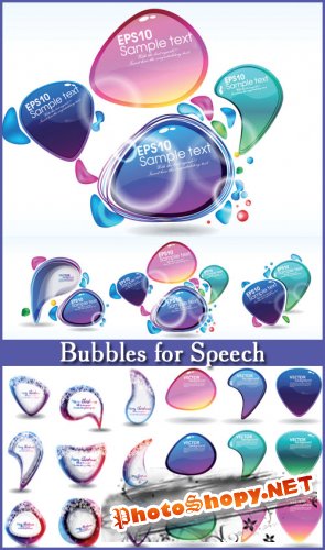 Bubbles for Speech - Stock Vectors
