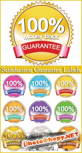 Satisfaction Guarantee Labels - Stock Vectors