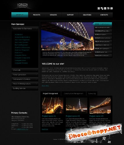 Free Civil Engineering Website Template