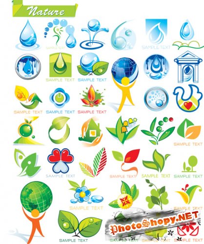 Shutterstock - Ecology and Botanic Icon Set EPS