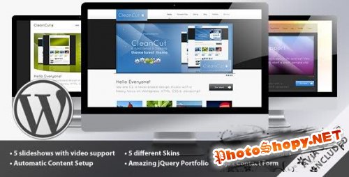 CleanCut - Business and Portfolio Wordpress Theme