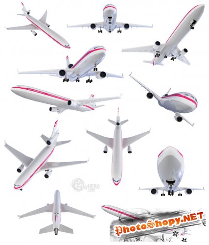 Shutterstock - Isolated Collection of Aircraft, Airbus