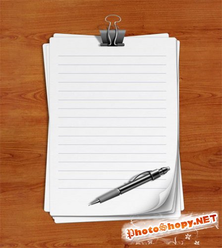 Lined Paper - PSD Template