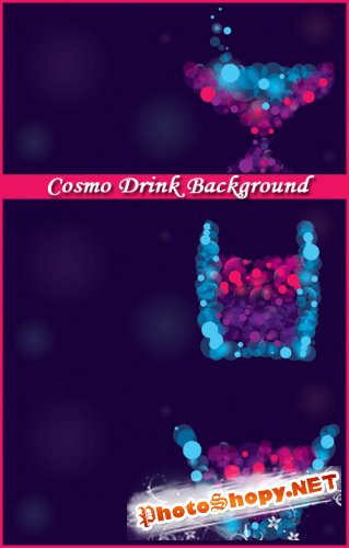 Cosmo Drink Background - Stock Vectors