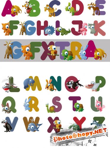Shutterstock - Animal Alphabet EPS