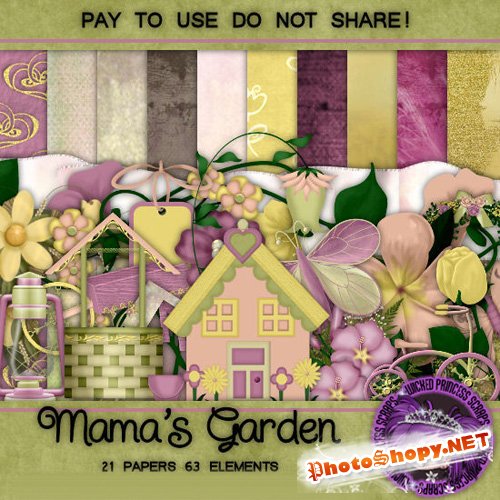 Scrap-set - Mama's Garden
