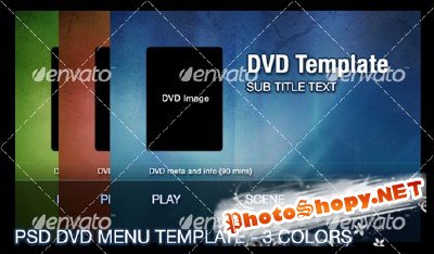 3 Color DVD Menu Template - GraphicRiver