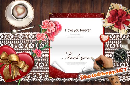Bookmark Desktop - love greeting card writing