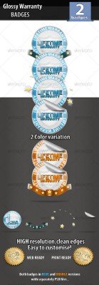Warranty Badges - GraphicRiver
