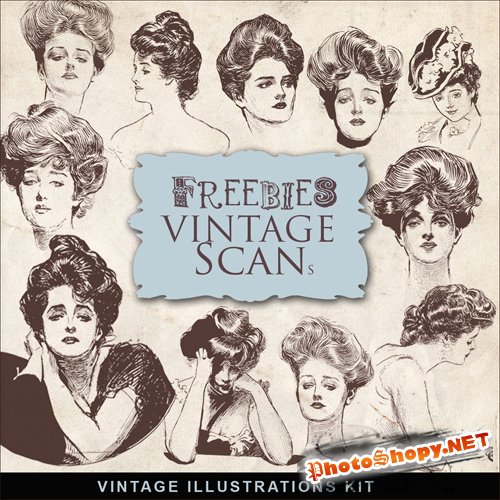 Scrap-kit - Vintage Woman