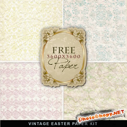 Textures - Vintage Easter Papers