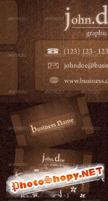 Wood Business Card - GraphicRiver