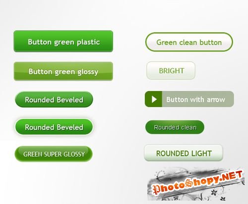 Green buttons for sites