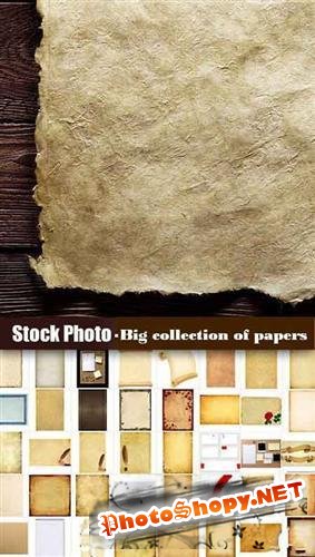 Stock Photo - Big collection of papers