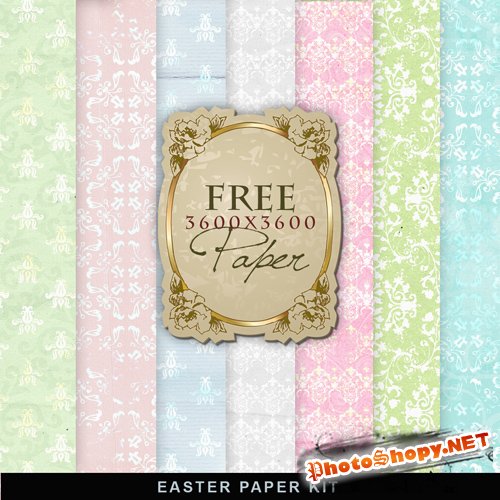 Textures - Vintage Easter Papers #3