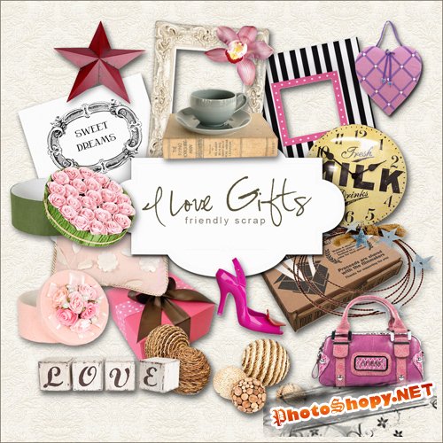 Scrap-kit - I Love Gifts