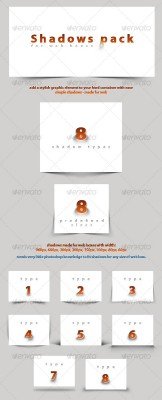 Shadows Pack for Web Boxes - GraphicRiver