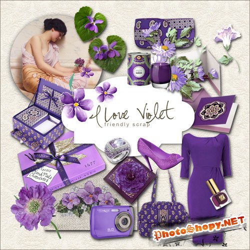 Scrap-kit - I Love Violet