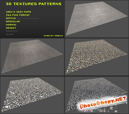 3d textures pack 09 by nobiax