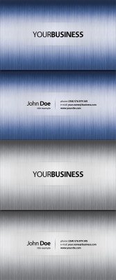 Blue and silver exclusive business cards