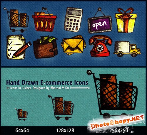 Hand Drawn E-Commerce Icons