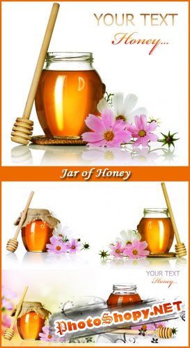 Jar of Honey - Stock Photos