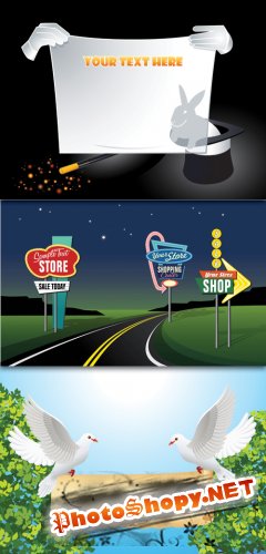 Outdoor advertising signs licensing Vector