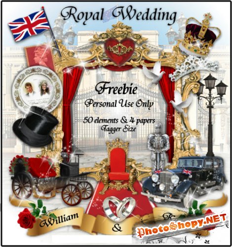 Scrap-set - Royal Wedding