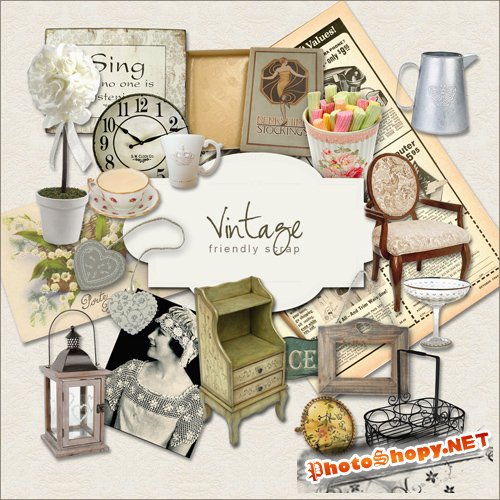 Scrap-kit - Vintage Subjects