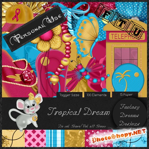Scrap-set - Tropica Dream