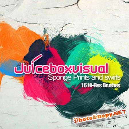 Кисти для фотошоп Songe Prints and swirls