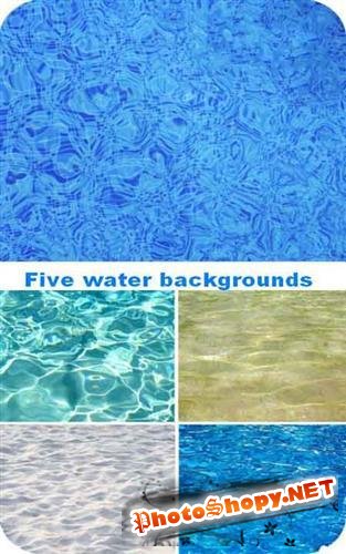 Five water backgrounds