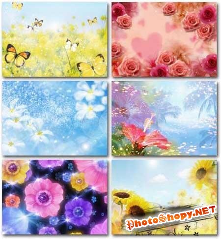 Collection of romantic backgrounds