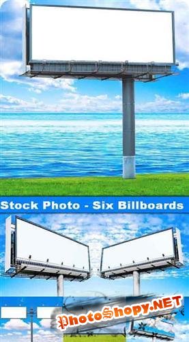 Stock Photo - Six Billboards