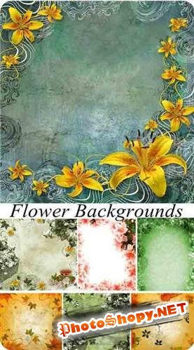 Antique floral backgrounds