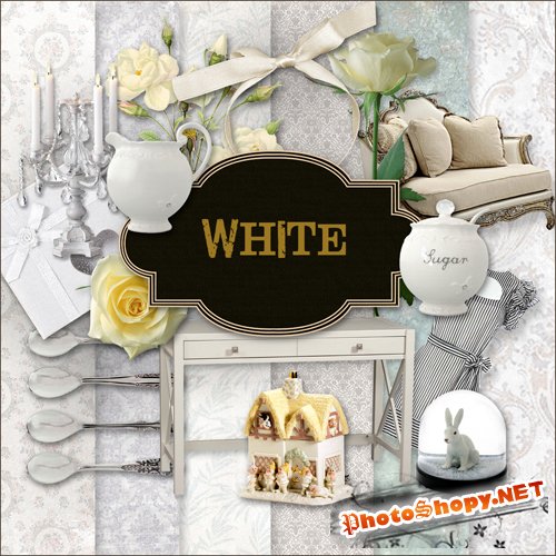 Scrap-kit - White Style Set