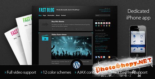 Themeforest - Wordpress - Fast Blog v1.3