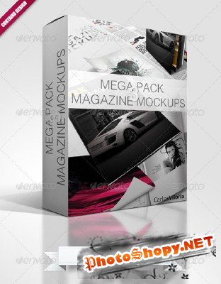 Mega Pack Magazine Mockups 3