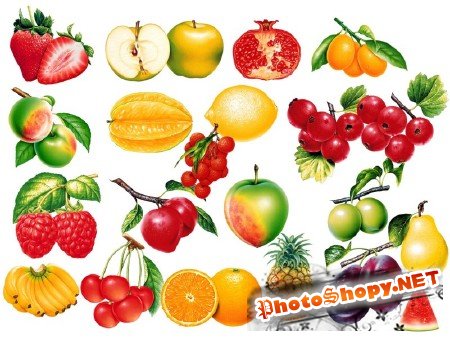 Psd исходники для photoshop фрукты