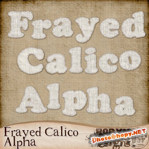 Scrap-kit - Frayed Calico Alpha