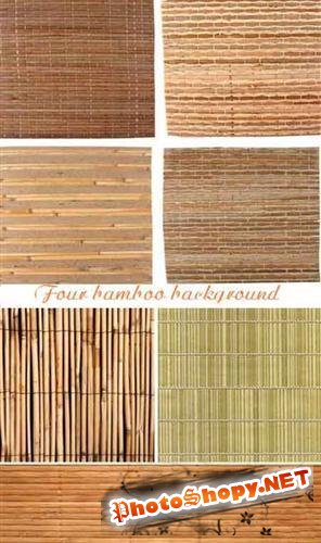 Четыре бамбуковых фона