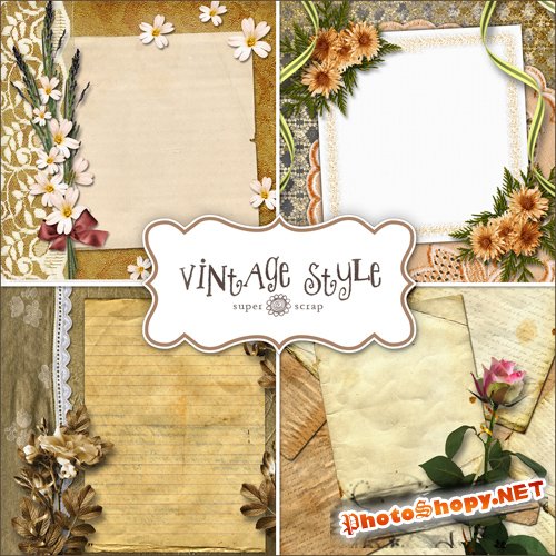 Backgrounds in Vintage Style
