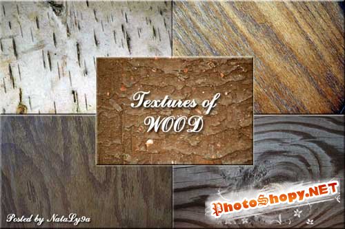 Текстура древесины - кора, срезы, пеньки