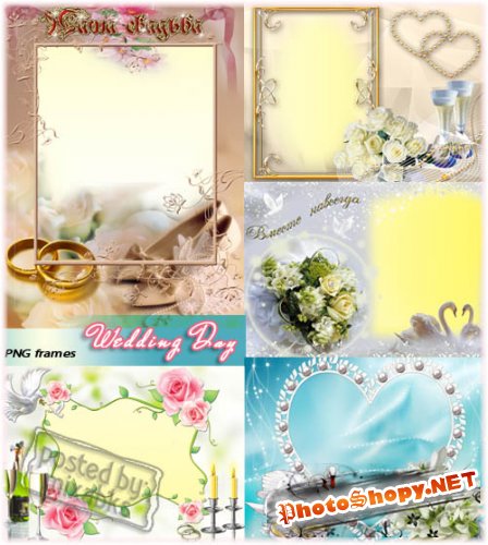 Свадебный альбом | Wedding Day (PNG frames)