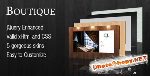 Boutique - ThemeForest Single Page Flash like Business Website - RETAIL