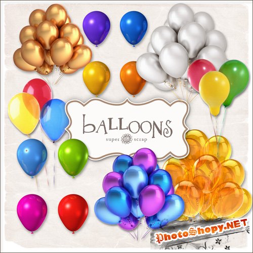 Scrap-kit - Color Balloons