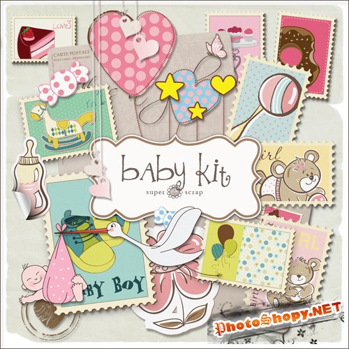 Scrap-kit - For Baby