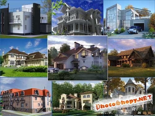 Сборник красивых домов в 3D