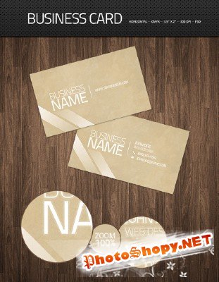 Clean designers business card