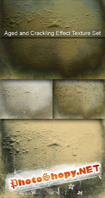 Aged and Crackling effect textures set